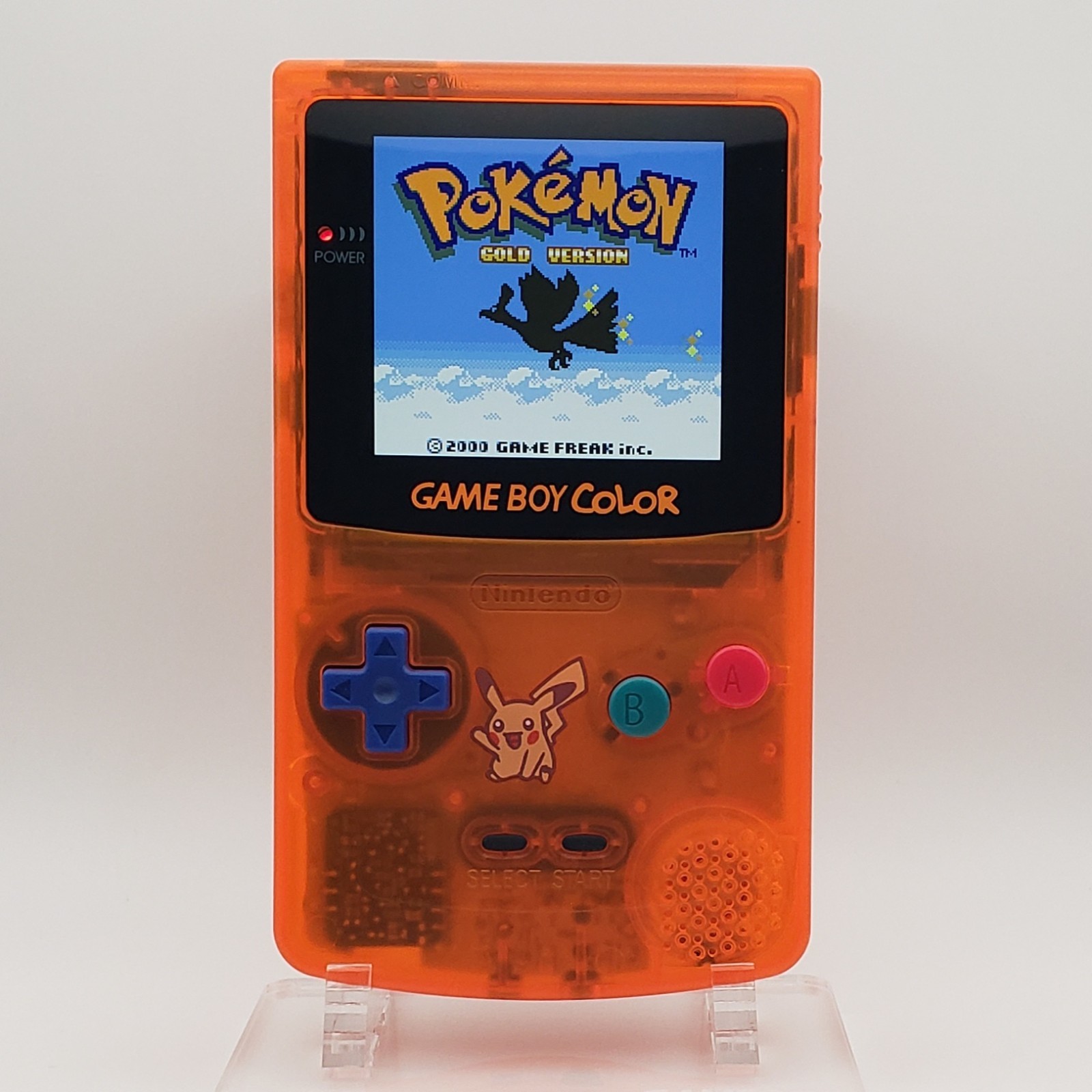 Laminated OLED Screen – Pikachu Game Boy Color – Upgraded Original GBC