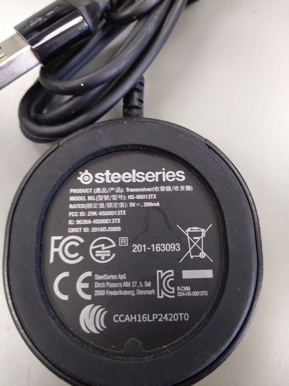 SteelSeries Arctis 7 Wireless Headset – White