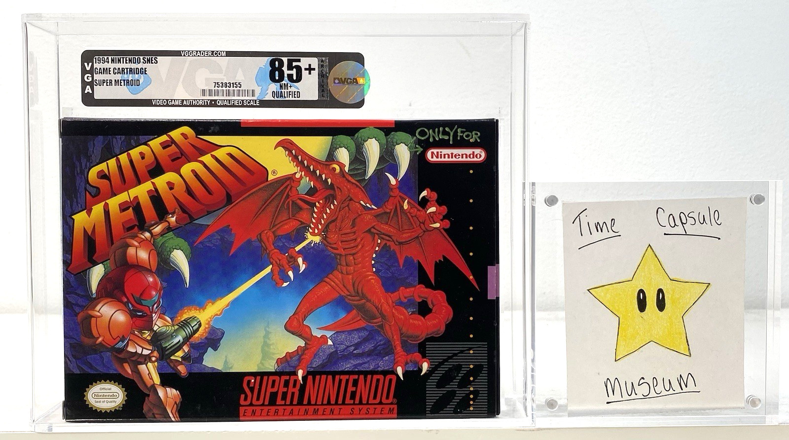 Super Metroid Nintendo SNES New 1994 1st Print VGA Archival Q 85+ Qualified