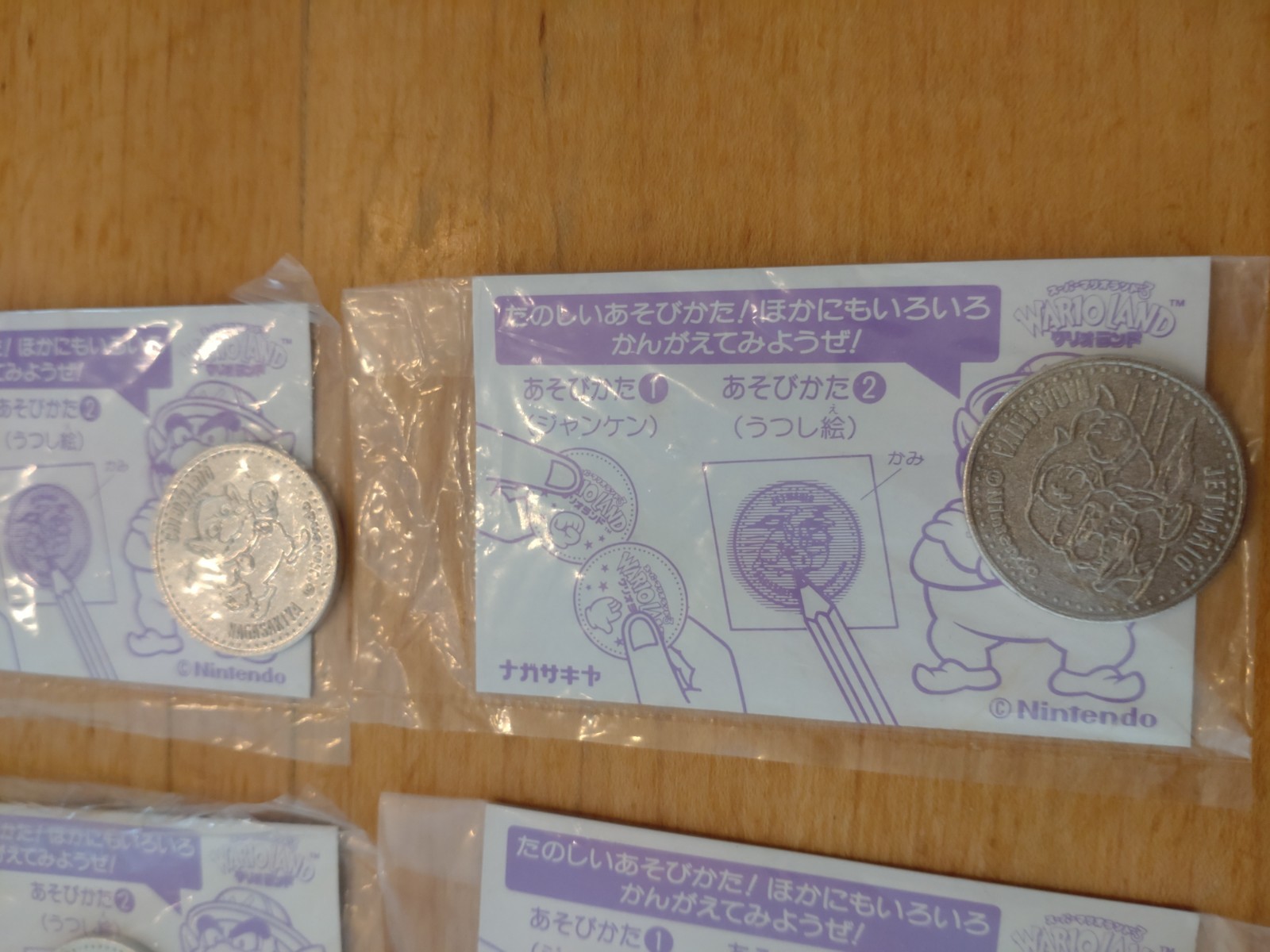 super mario wario Land Nagasakiya coin medal set vintage Novelty