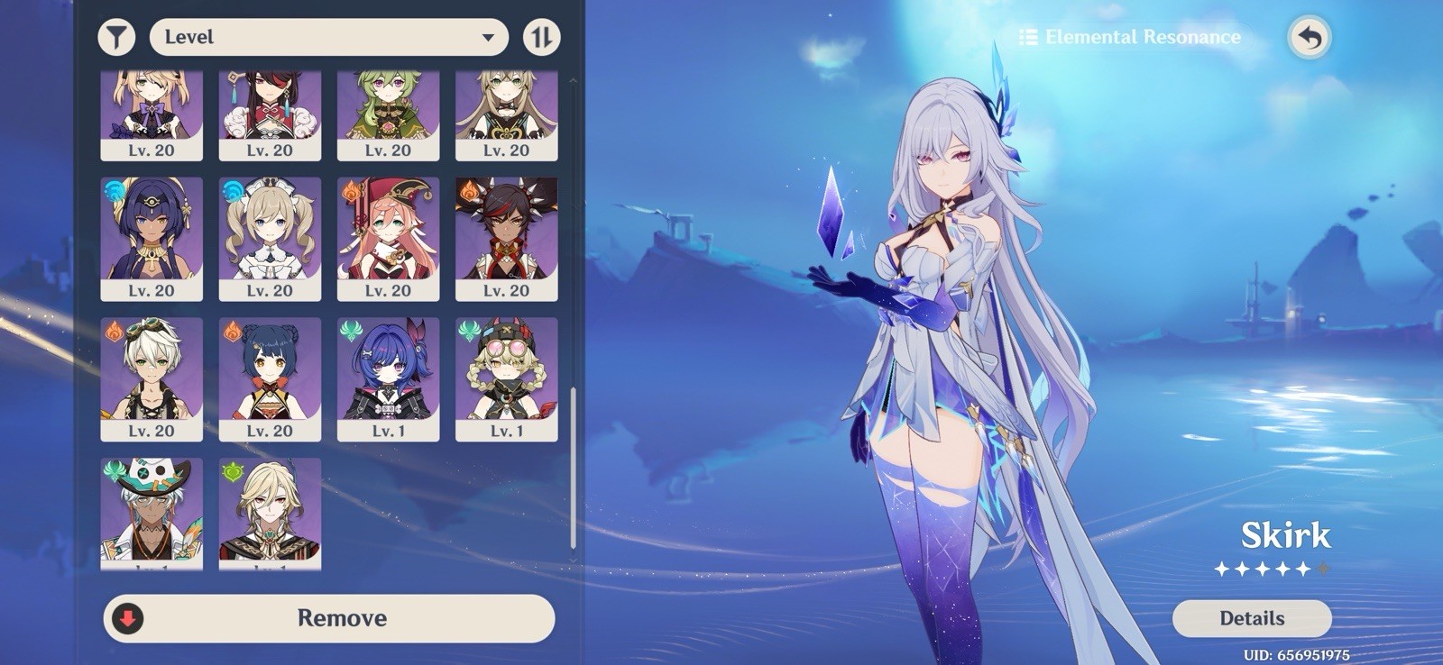 Genshin Impact America AR 51, 10 5 stars, 2 5 star weapons. Skirk Starter Acc!