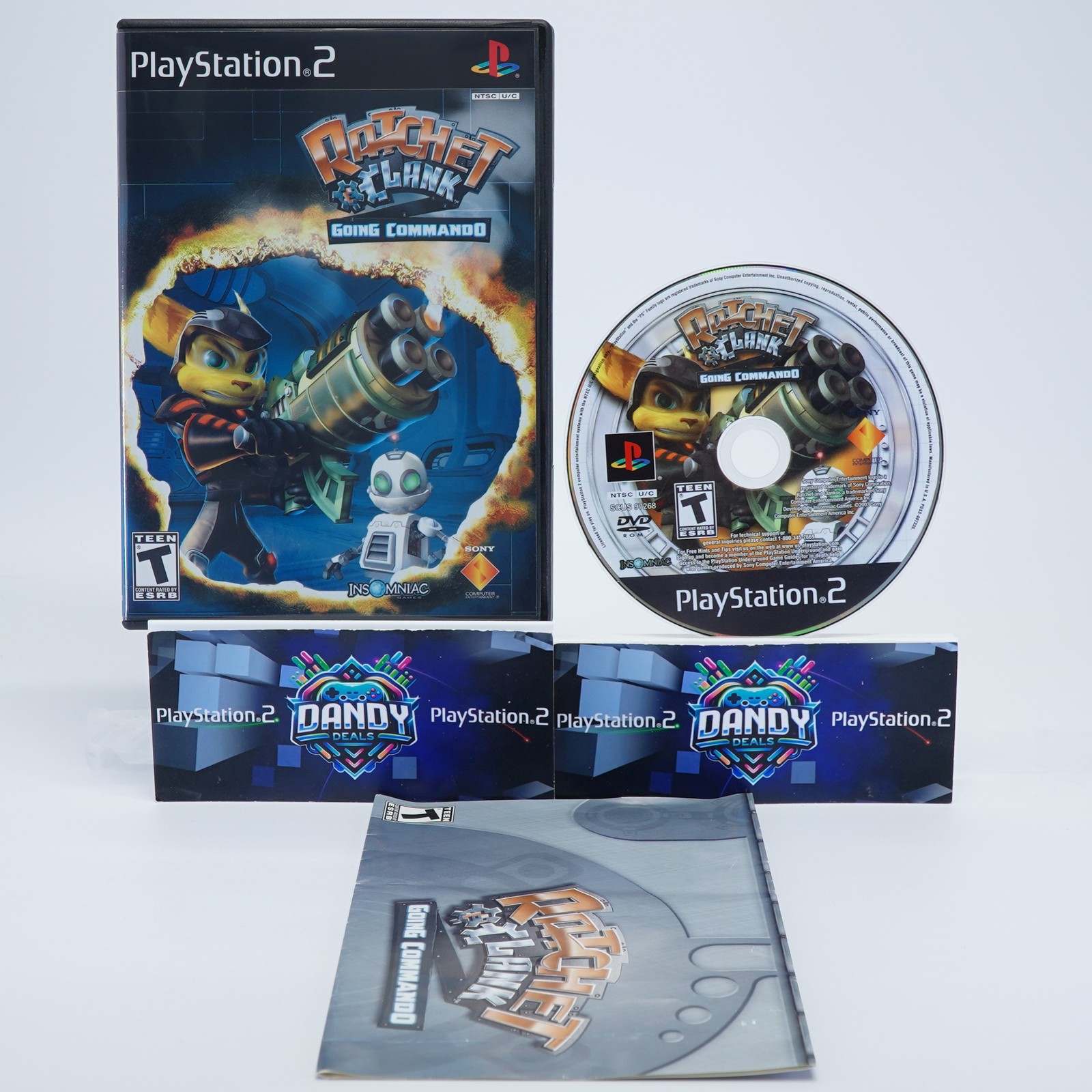 Ratchet & Clank Going Commando PS2 Black Label – CIB W/ Manual – PlayStation 2