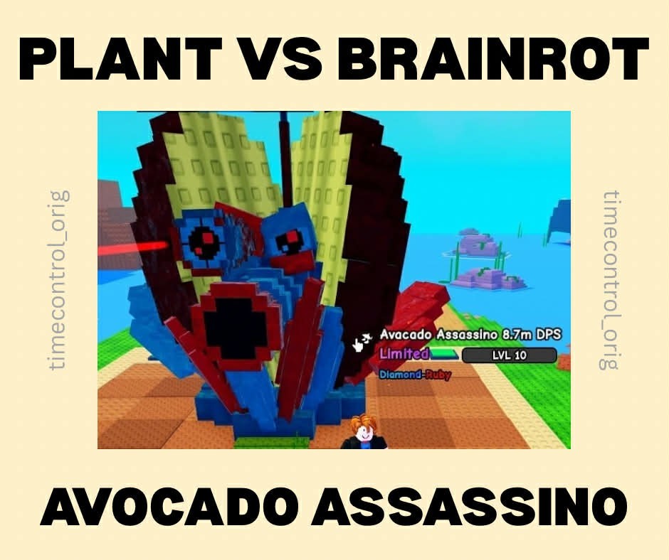 Avocado Assassino | 8.5m+ DPS | Plants vs Brainrot | PVB | Cheapest and Fast !!!