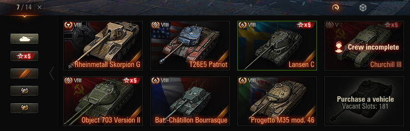 World of Tanks Account a lot of premiums Tier X