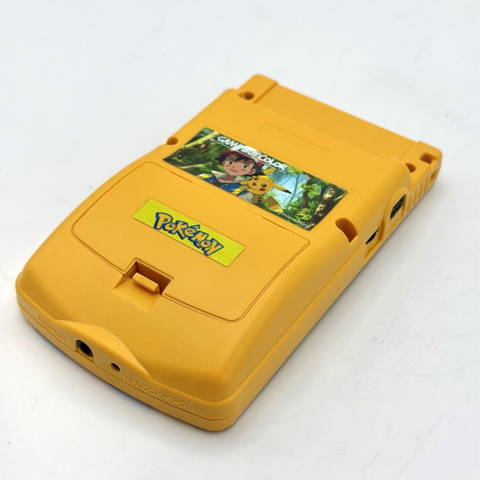 Nintendo Game Boy Color GBC Backlit Q5 IPS Console Ash Pikachu Yellow Pokemon UV
