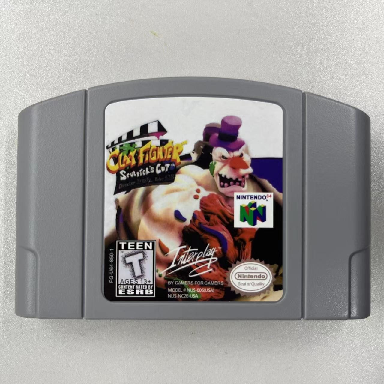 Vedio Games Clay Fighter -sculptors Cut 64 N64 For Nintendo 64 us shipping