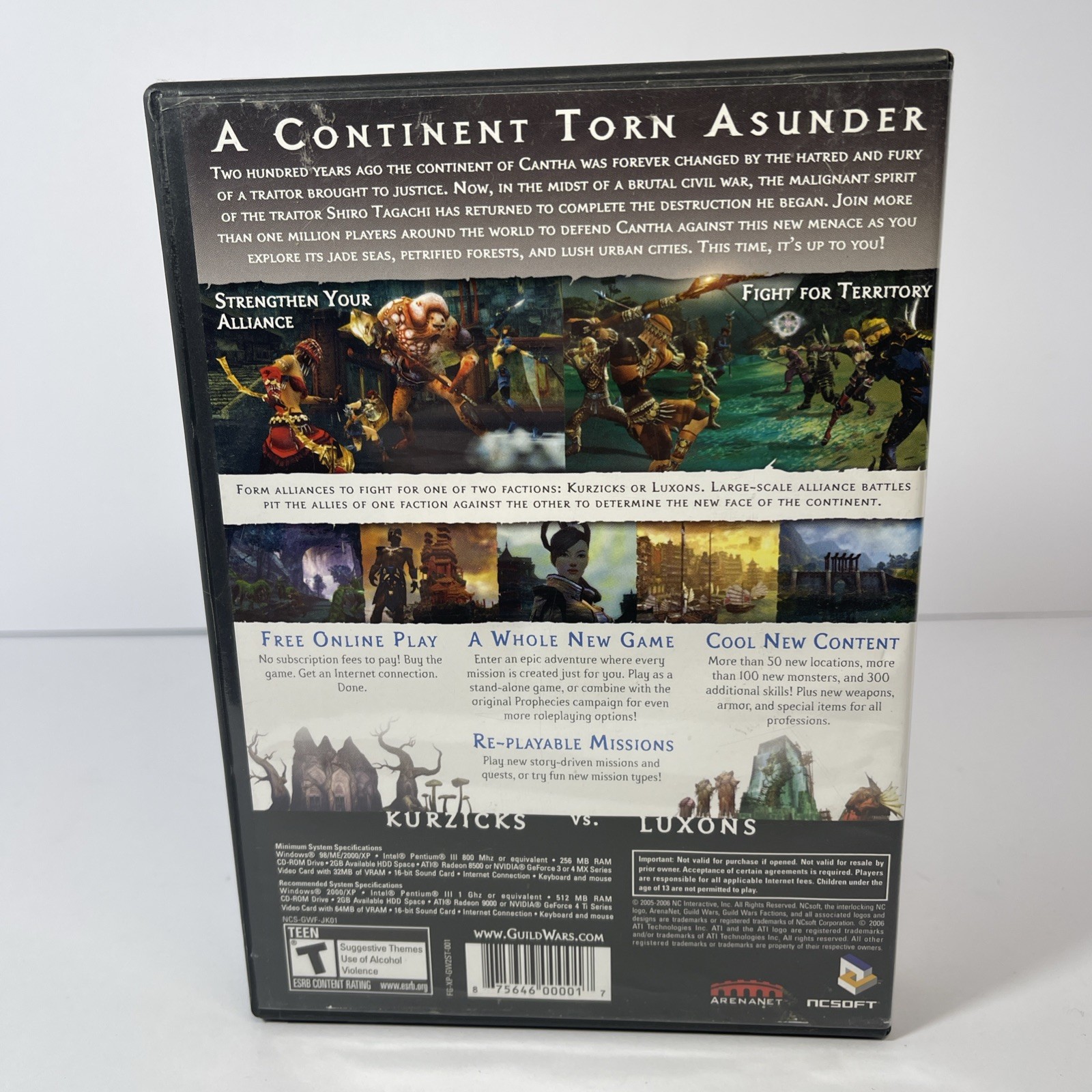 2 Guild Wars PC CD-ROM Factions And Nightfall