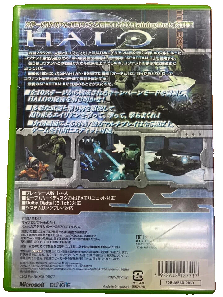Halo Combat Evolved Original ver. Microsoft Xbox FPS Game Shipping from Japan
