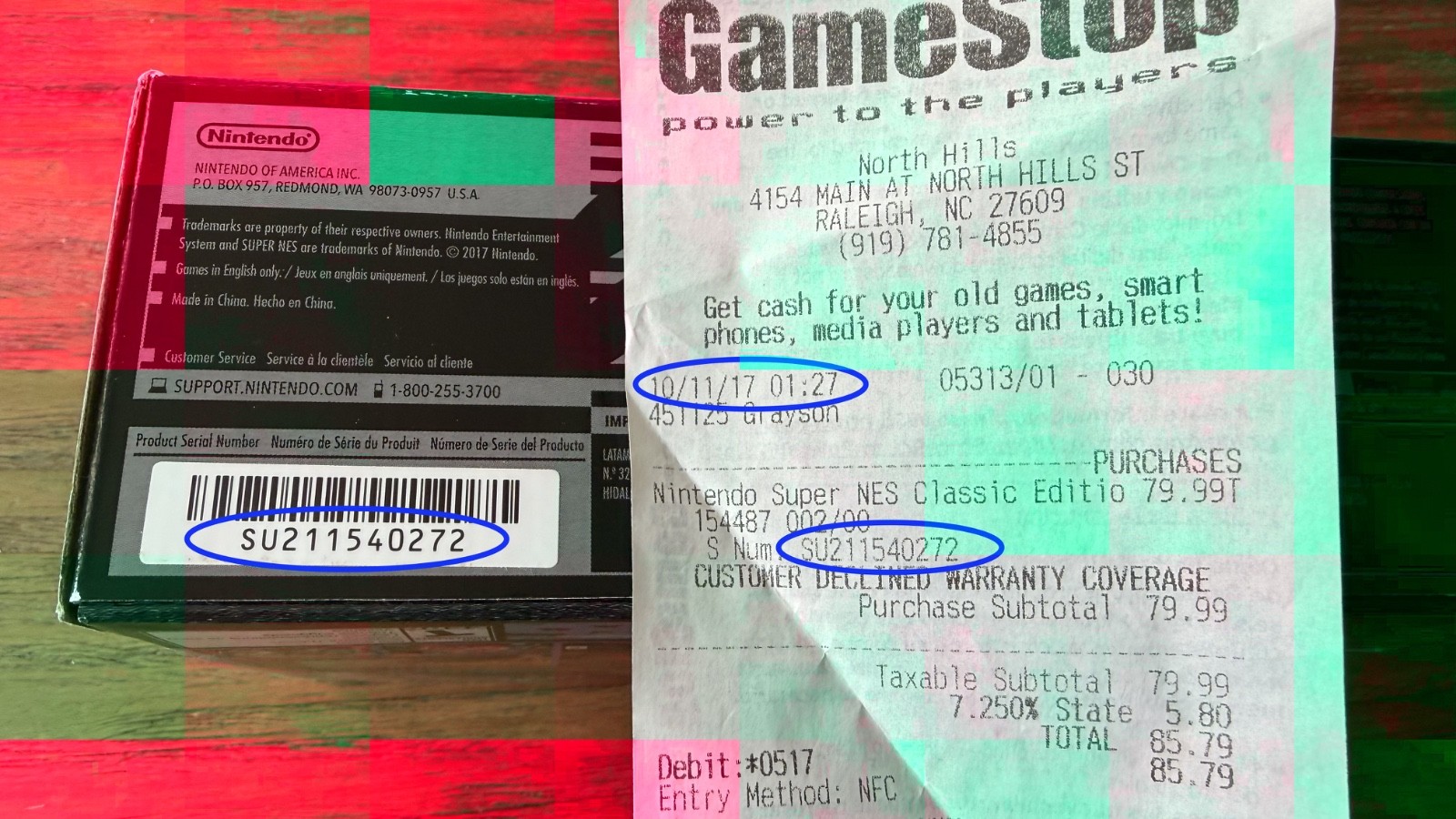 NEW -Authentic SNES Super Nintendo Classic Mini (video and receipt)