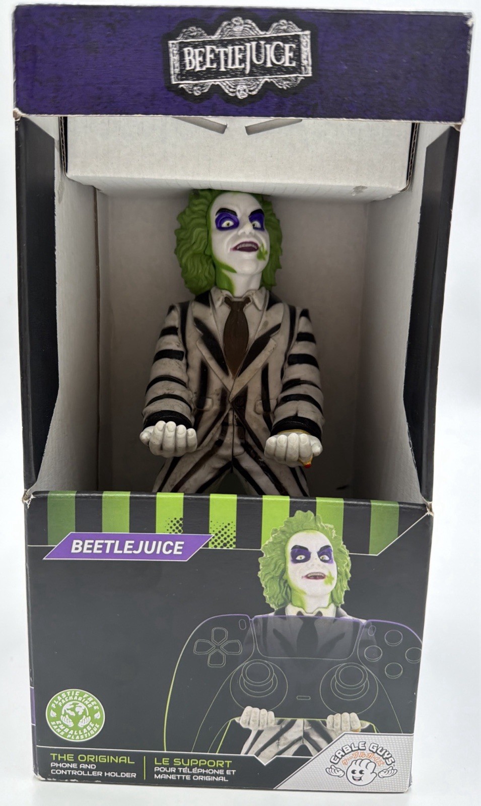 Beetlejuice- Original Cable Guys -Controller& Phone Holder NEW Iconic Character