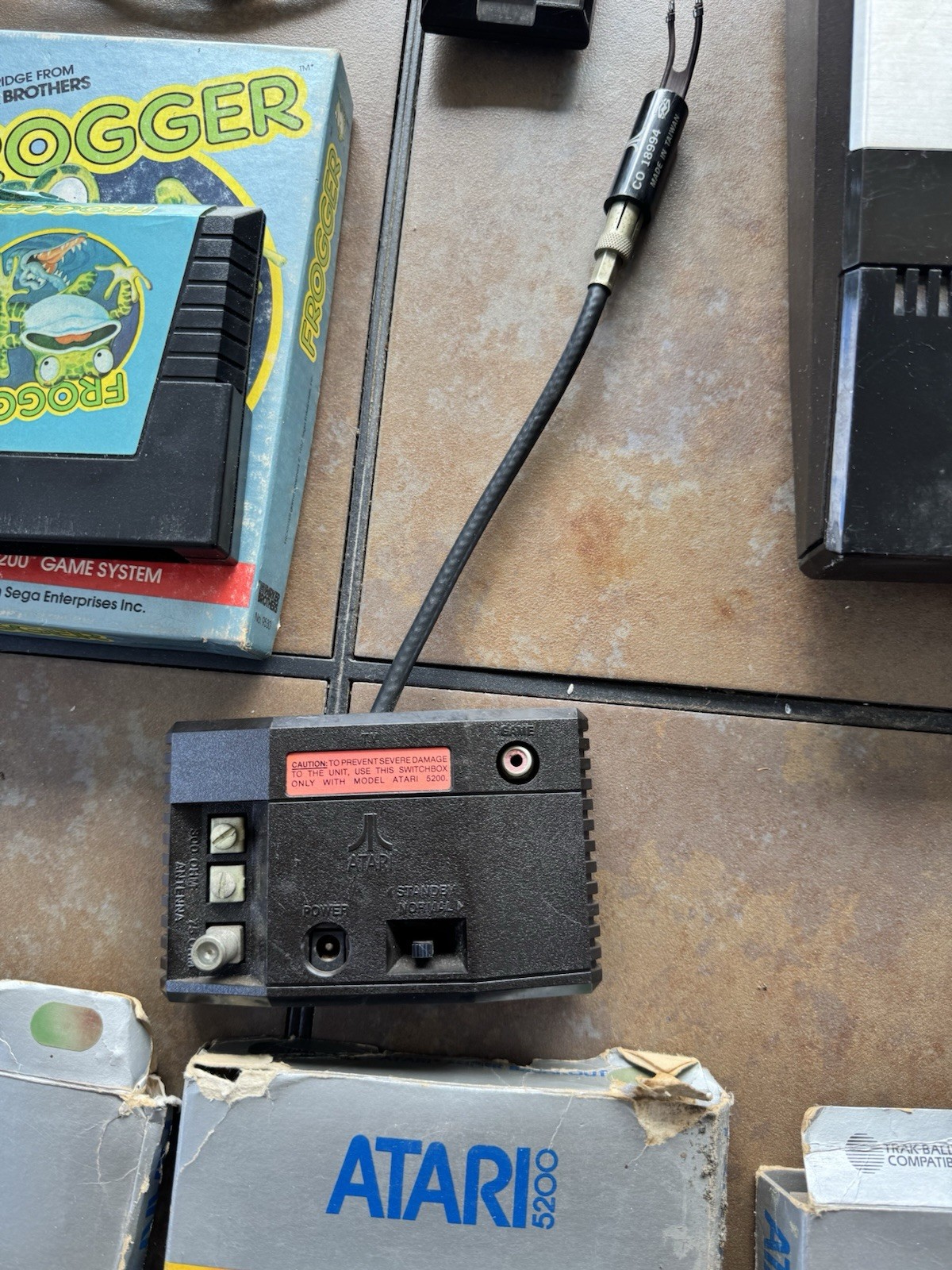Atari 5200 Console 4 Port 2 Controllers 9 Games Switch Box Gaming See Descriptio