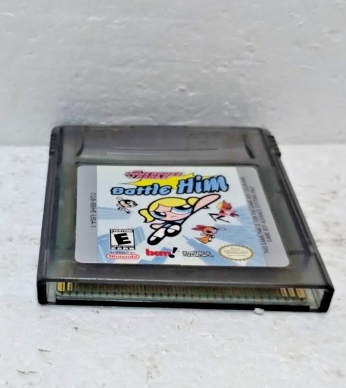 The Powerpuff Girls Battle Him Nintendo Gameboy Color Game Cartridge 1998