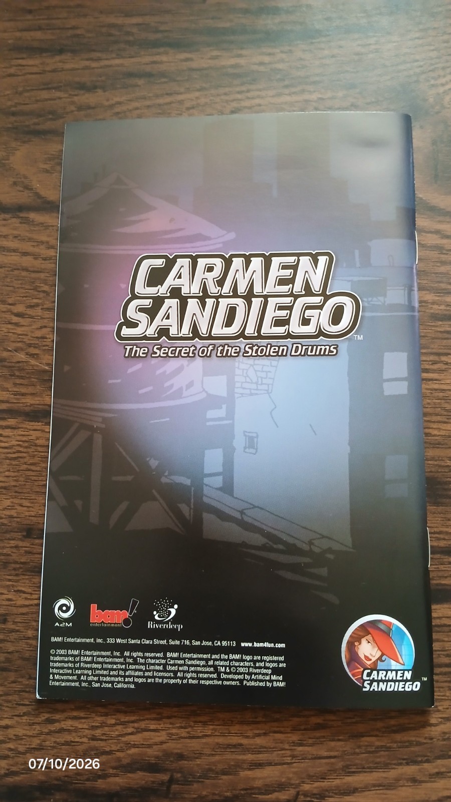 Carmen Sandiego The Secret Of The Stone Drums PS2 2003 CIB Excellent Condition