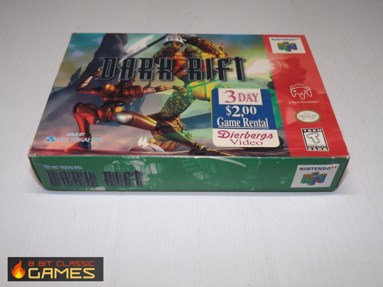 AUTHENTIC! Dark Rift – GAME & BOX – NINTENDO 64 – 77a