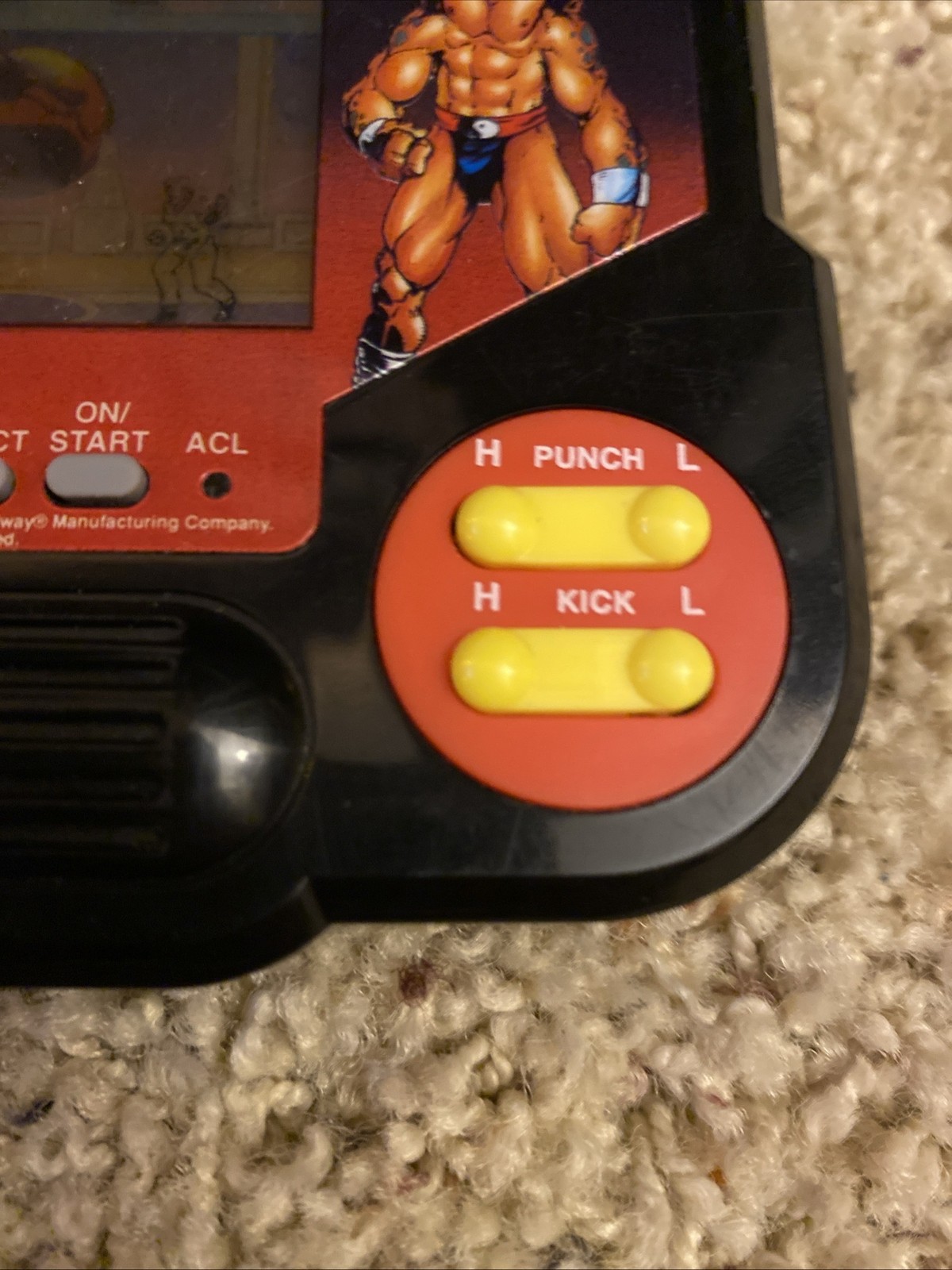 Tiger Midway Mortal Kombat LCD Vintage Electronic Handheld Game Working! Nice!