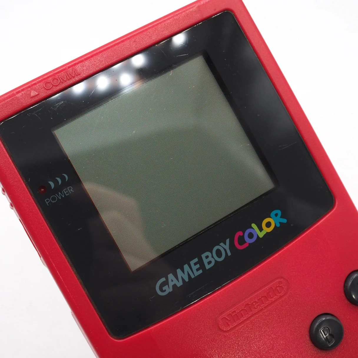 Nintendo GAME BOY COLOR Red CGB-001 Handheld System Boxed Tested Serial Match GB
