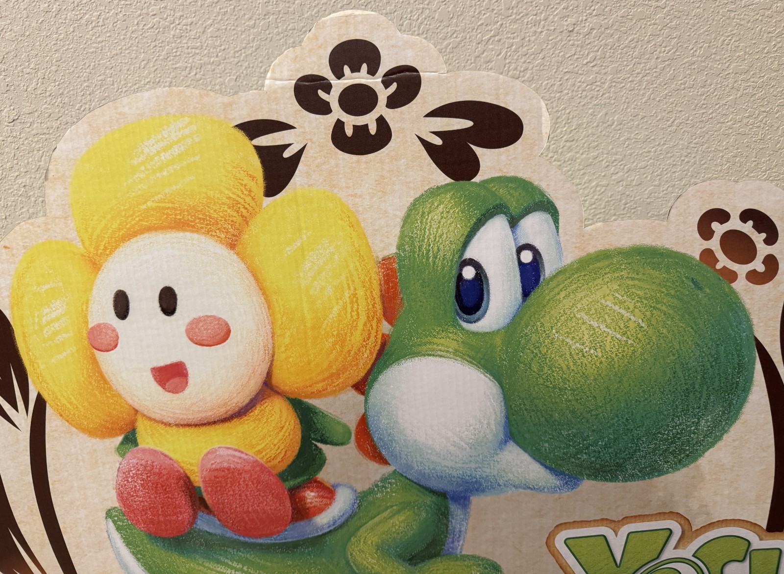 Large Yoshi and the Mysterious Book GameStop Promo Standee 41.5″ x 34.5″