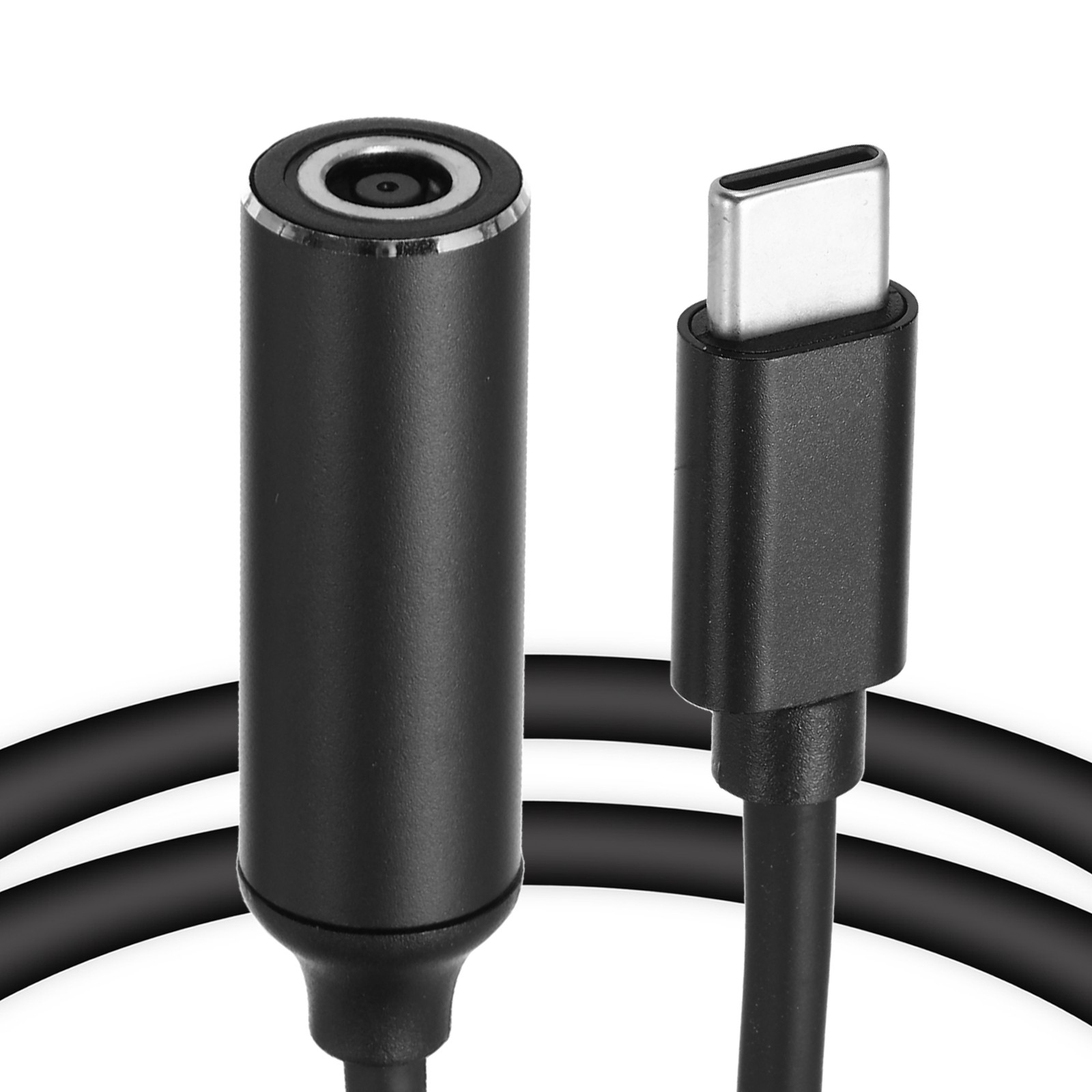 0.6FT USB C to DC PD Power Fast Charging Cable, 6mmx3.7mm 65W/5V/9V/20V(Black)