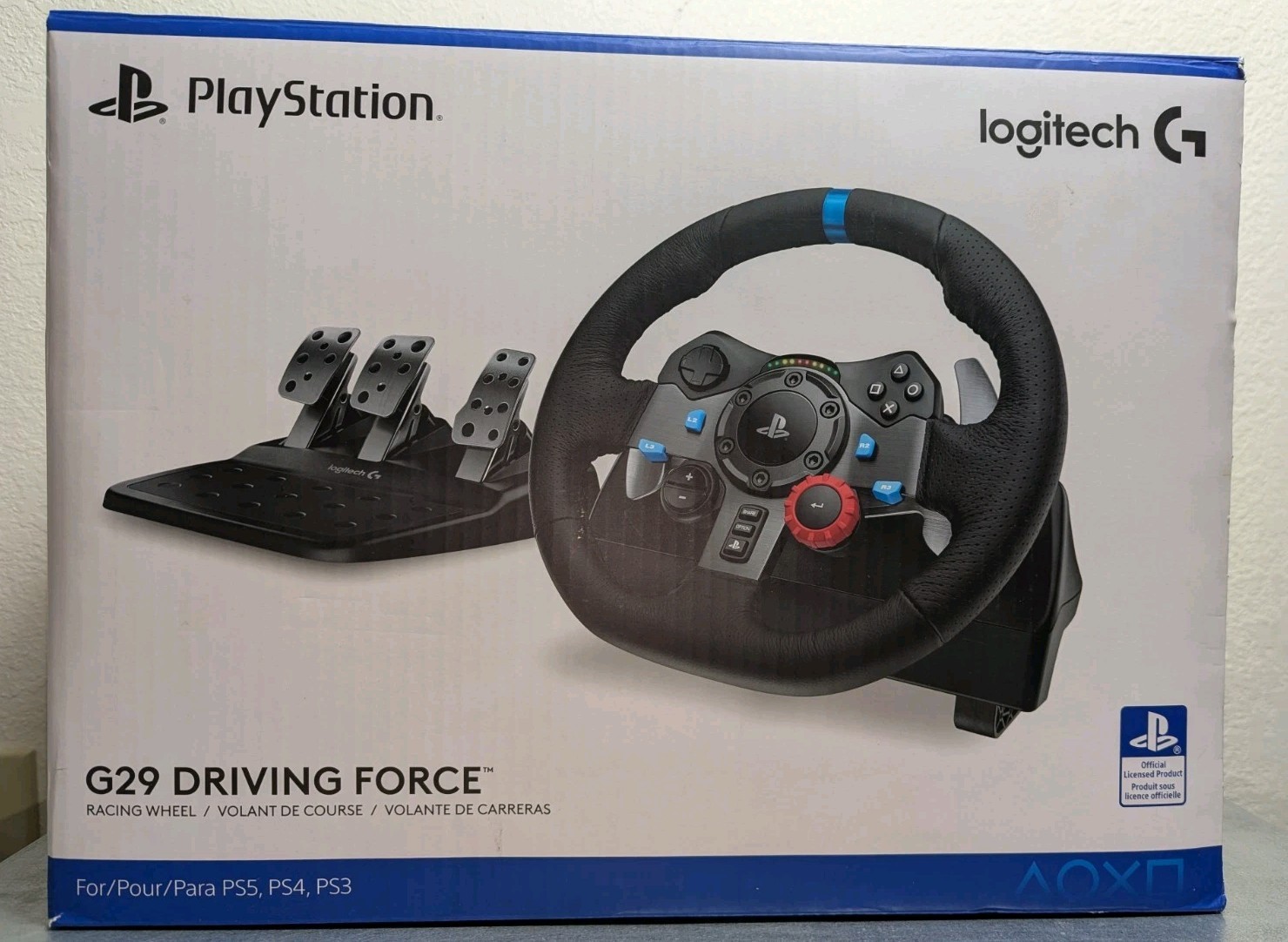 Logitech G29 Driving Force Racing Wheel – Black (941-000110) Open Box PS5