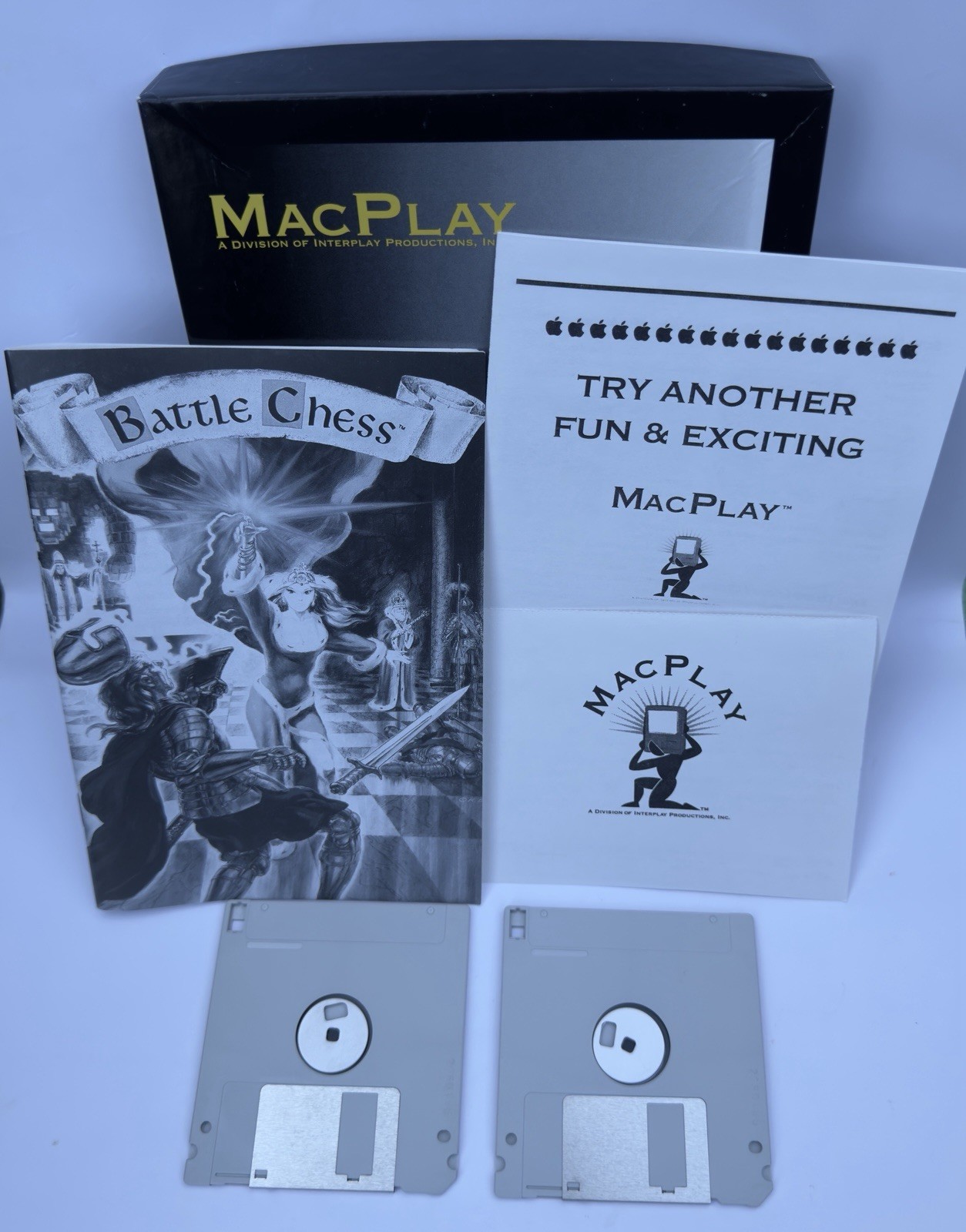 Vintage Battle Chess For Apple Macintosh Big Box Edition 1993 Complete In Box