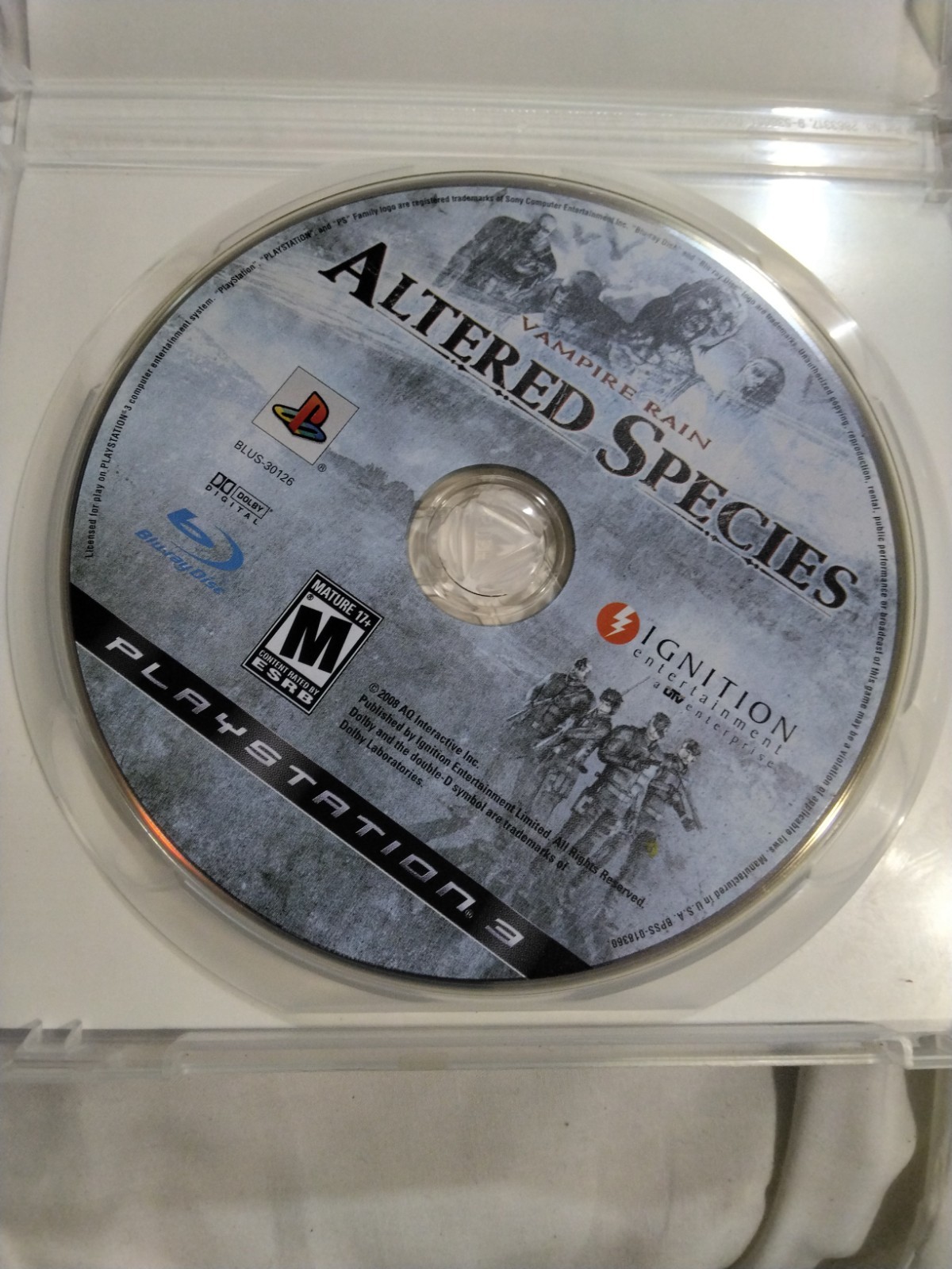 Vampire Rain: Altered Species PS3 PlayStation3
