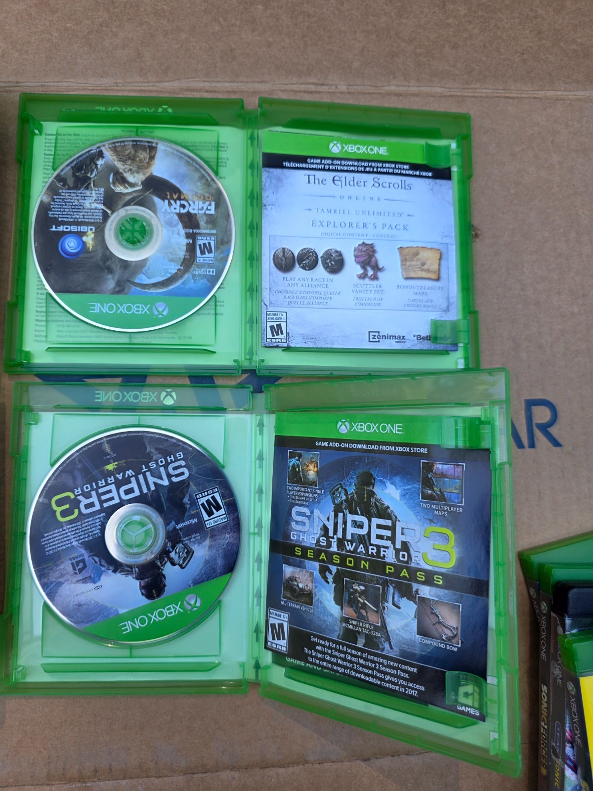 Xbox One Game Lot 14 Bundle GTA V Premium Sonic Mania Plus Forza 5 Watch Dogs 2