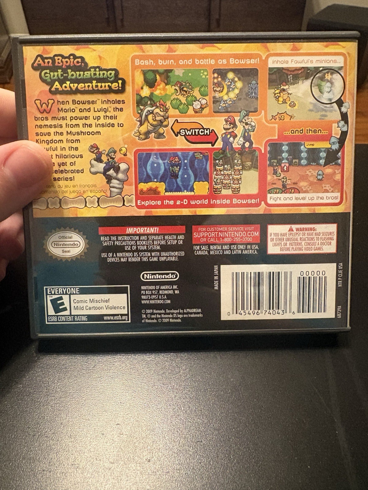 Mario & Luigi: Bowser’s Inside Story (Nintendo DS, 2009) CIB