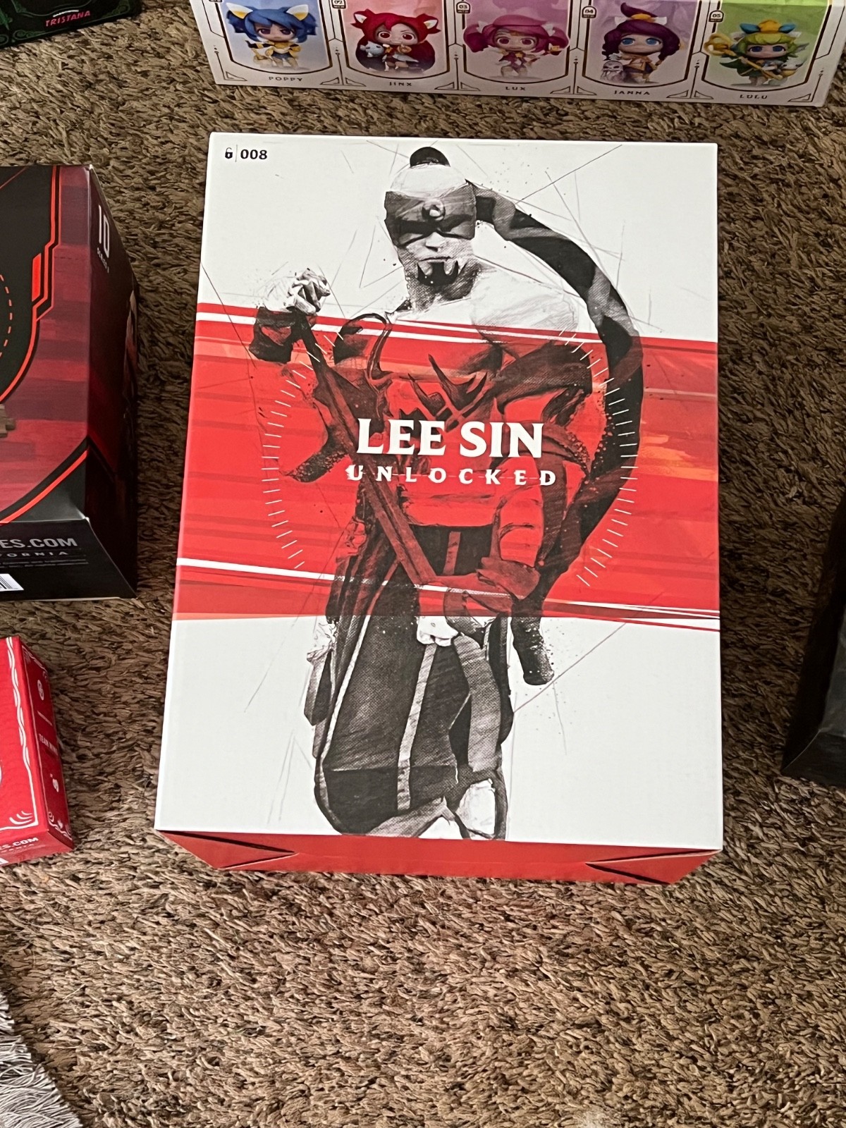 huge lot of league of legends statues