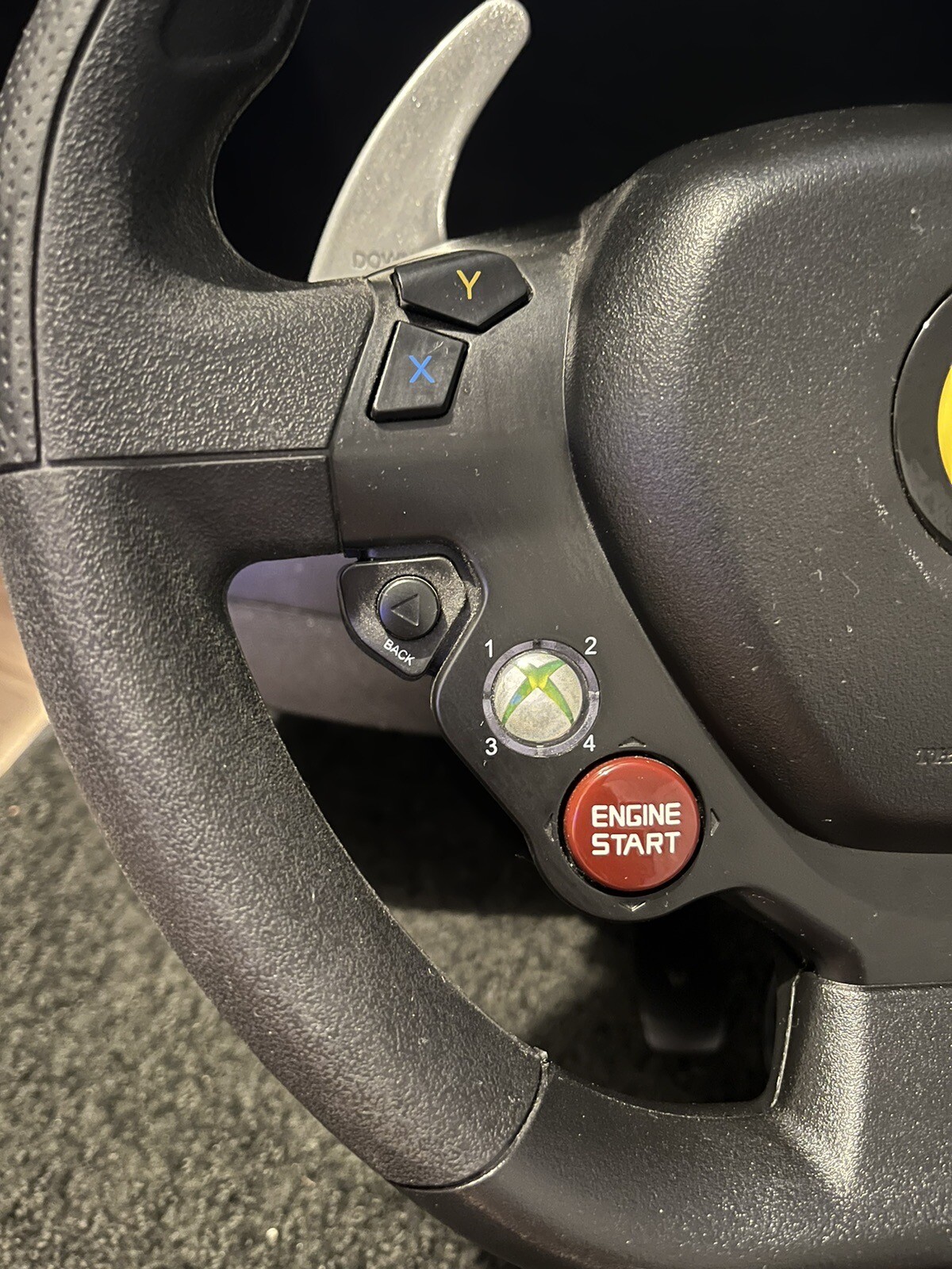 XBOX 360 Thrustmaster Ferrari 458 Italia Racing Wheel and Foot Pedals