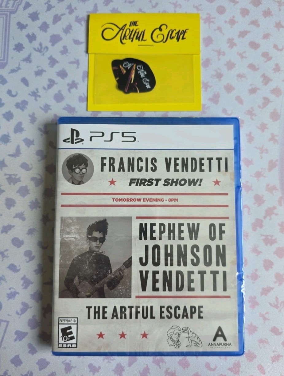 The Artful Escape (PS5) – RARE & Sold Out iam8bit Exclusive Edition with Extras!