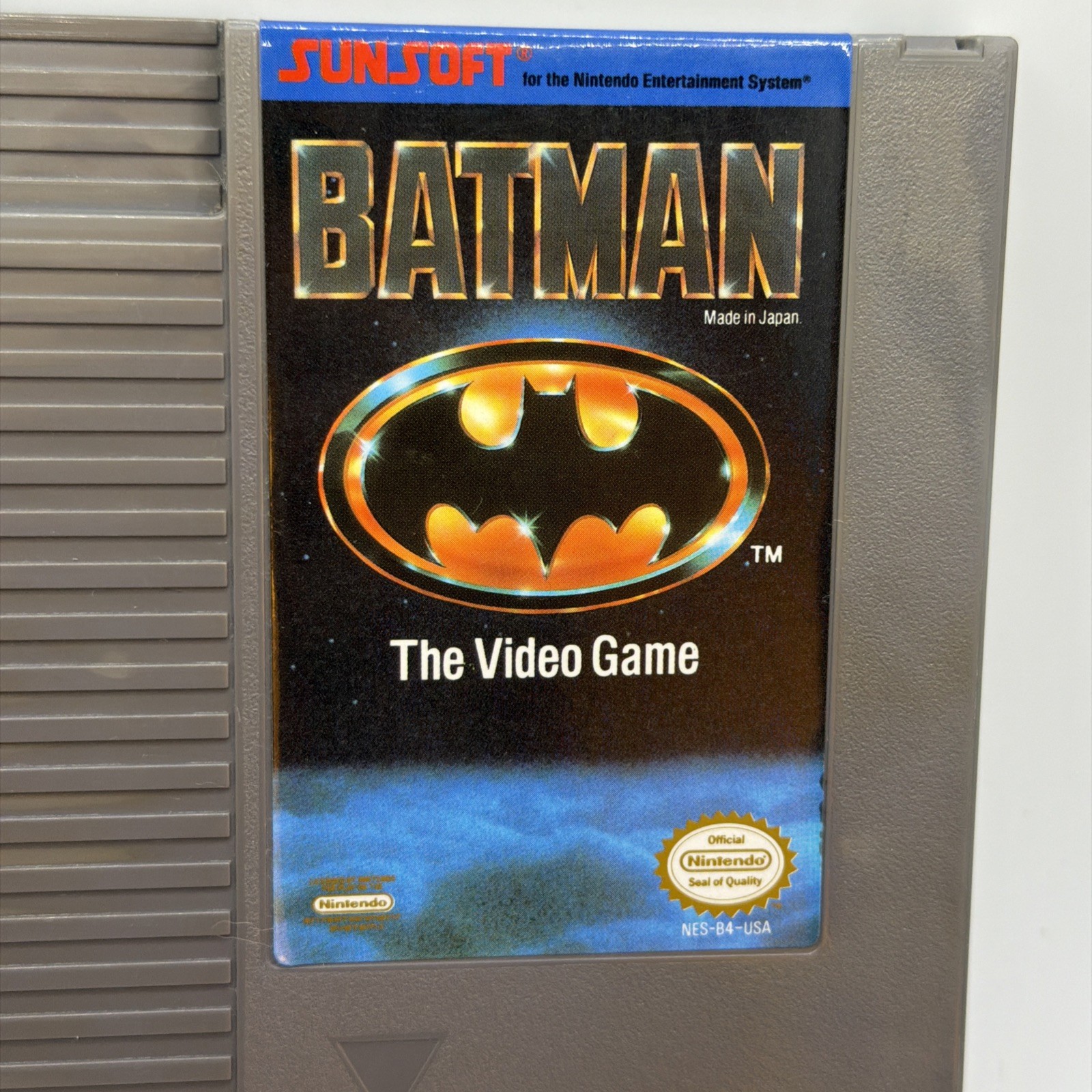 Batman The Video Game Nintendo NES 1990 Authentic Cartridge Manual Sunsoft Teste