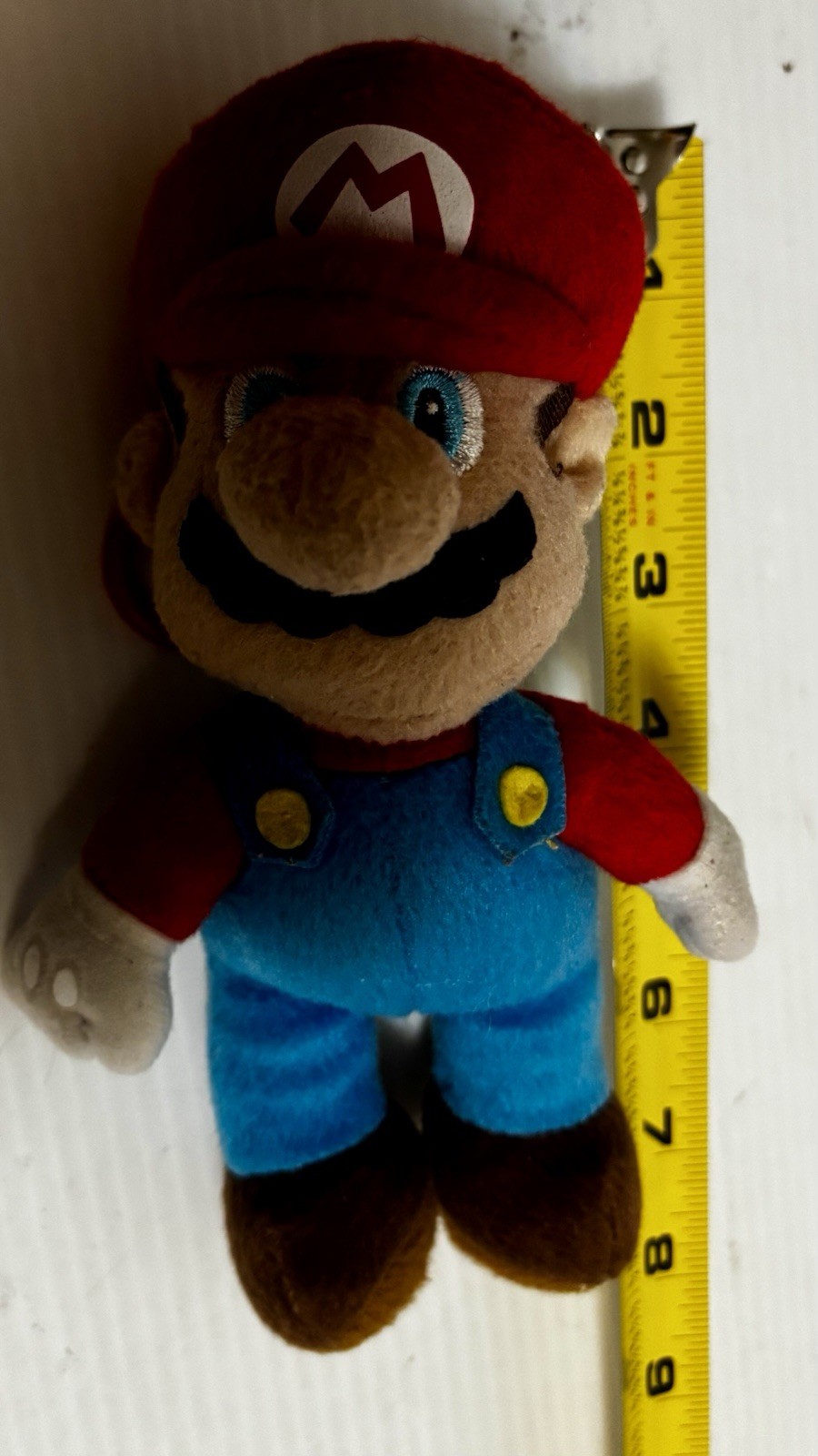 Vintage Nintendo Super Mario Bros. Keychain 7″ Plush Backpack Clip Fast Shipping