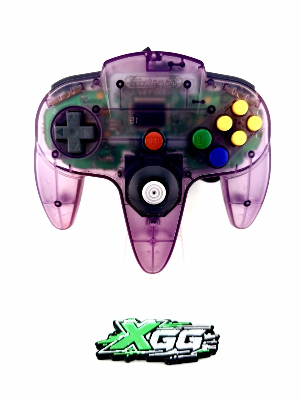 N64 – Controller Atomic Purple OEM Nintendo 64 Stick 8/10 – Fast Free Shipping!