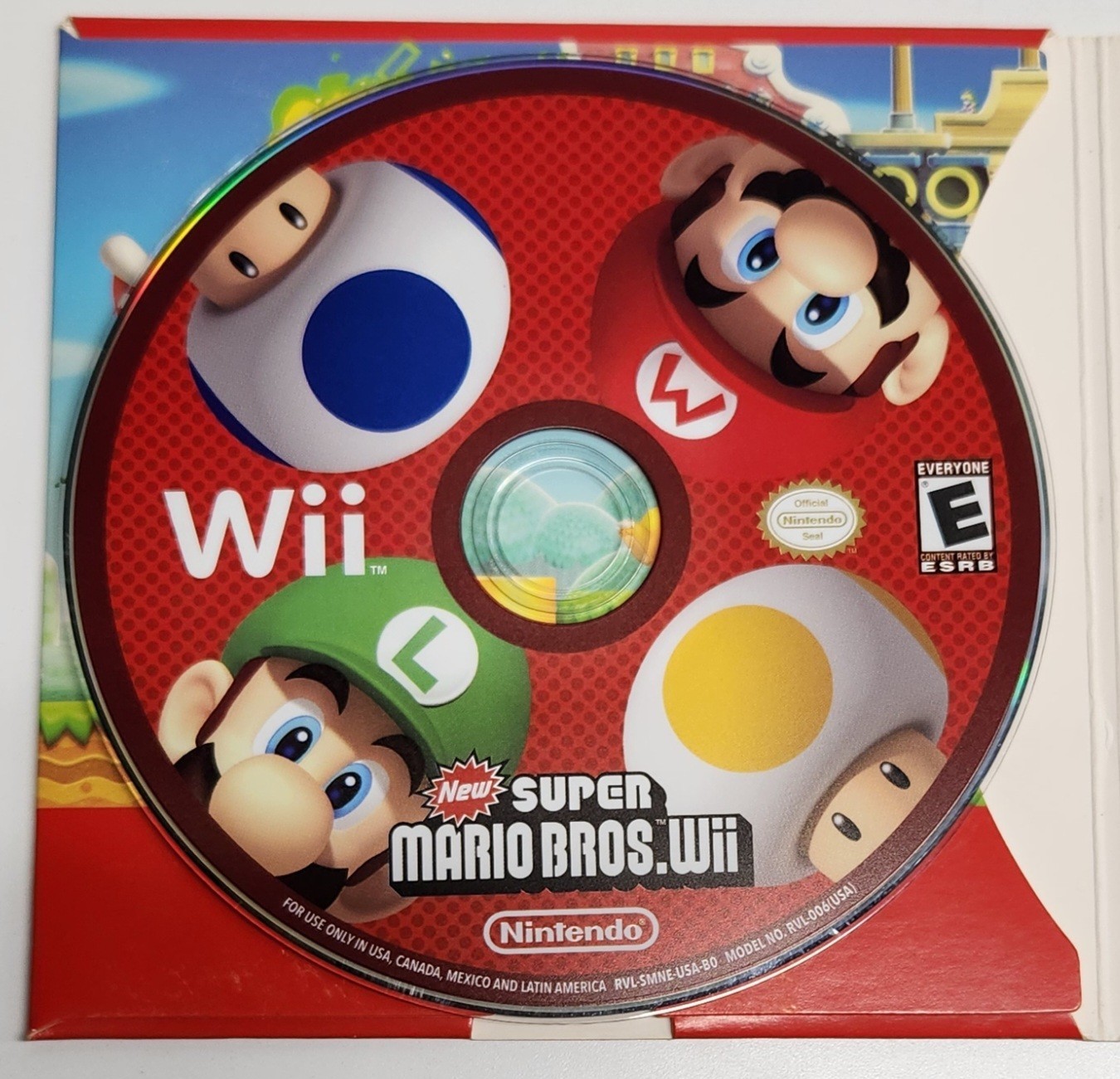 New Super Mario Bros. Wii (Nintendo Wii, 2009) with Sleeve, Tested