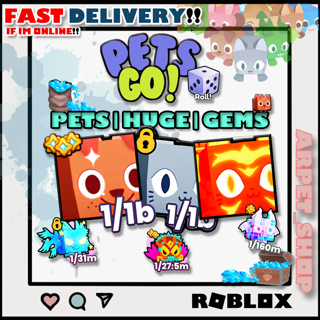 PETS GO – ROBLOX – PETS | HUGE | GEMS | ROBLOX PETS GO/PETS RNG