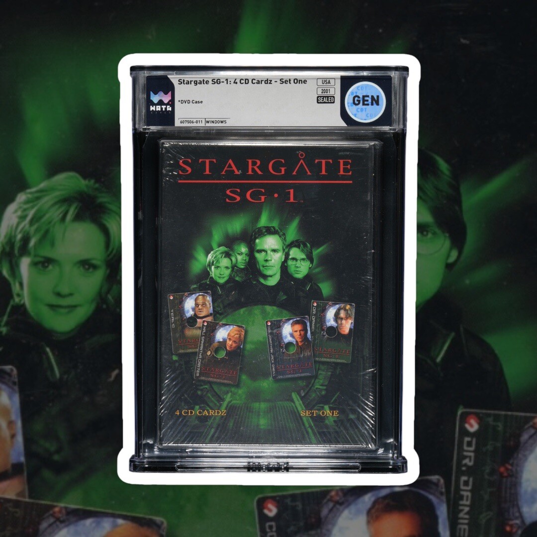 Stargate SG-1: 4 CD Cardz Set One PC CD-ROM 2001 4 Card Wata Graded GEN CGC VGA
