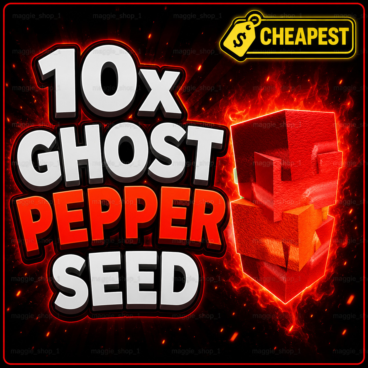 10x Ghost Pepper Seed Grow A Garden 2 | GAG2 | CHEAPEST | FAST DELIVERY