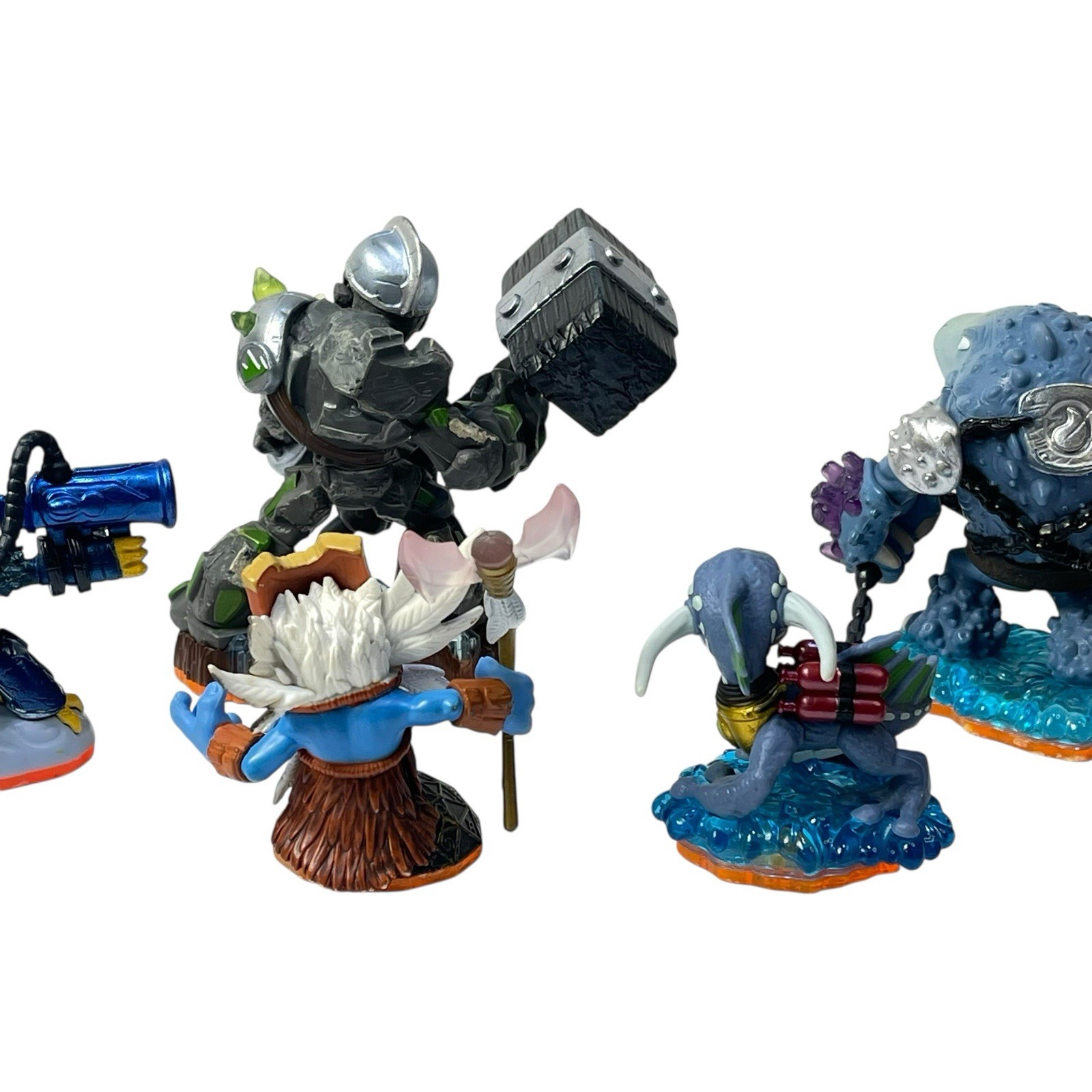 Lot of 8 Video Game Skylander Figures Spyro Thumpback Crusher Jet-Vac Tree Rex +