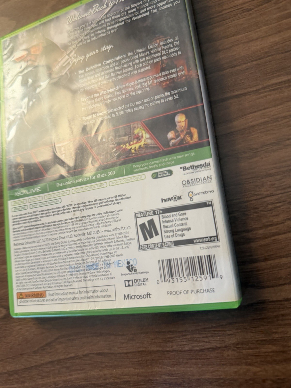 Fallout: New Vegas – Ultimate Edition (Xbox 360, 2012) w/ Manual – Nice Discs