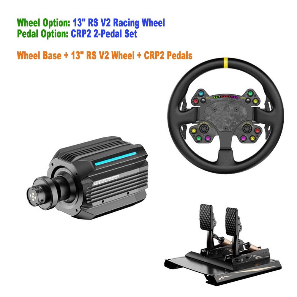 MOZA R21 21Nm Direct Drive Wheel Base Force Feedback Racing Kit Wheel & Pedal
