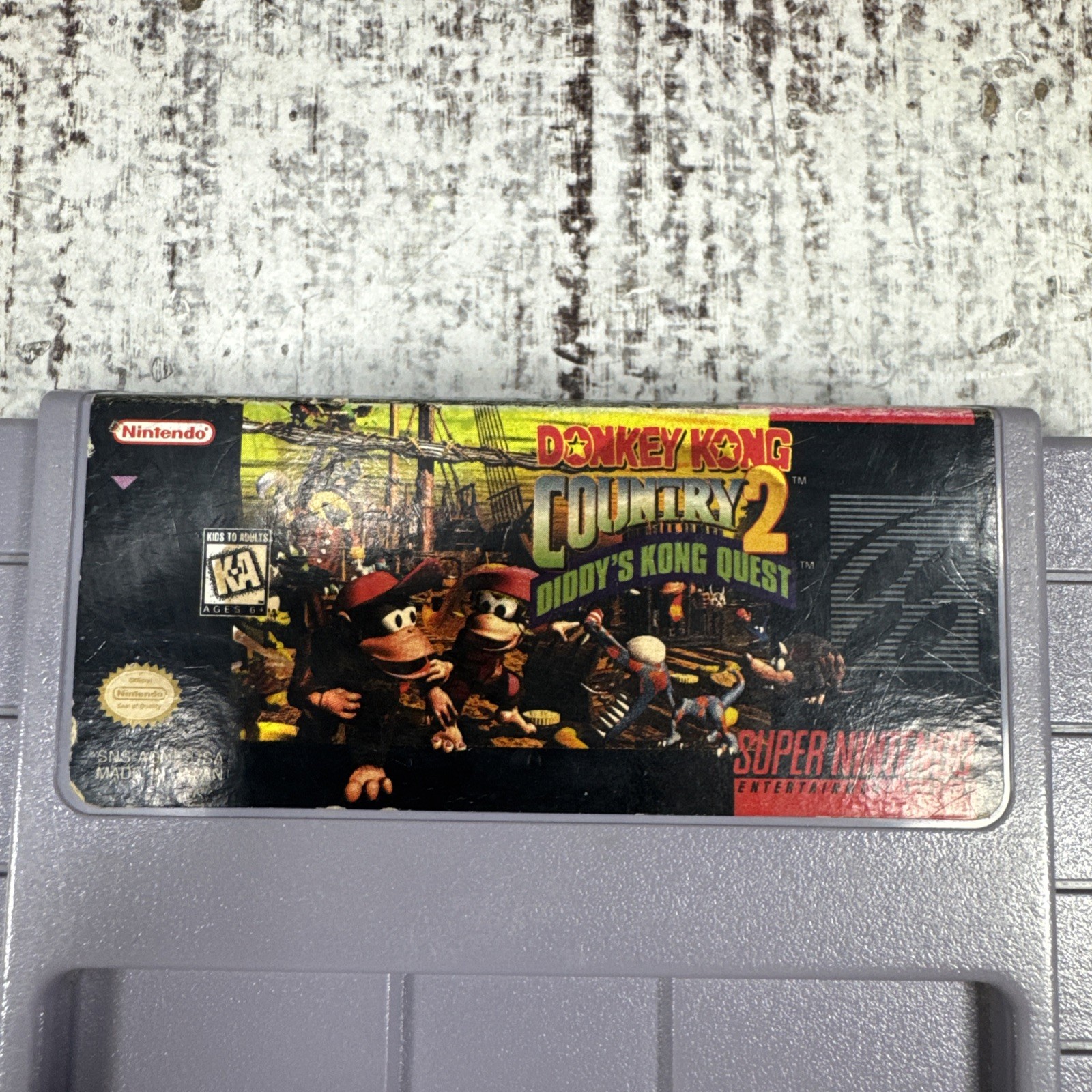 Donkey Kong Country 2 Diddy’s Super Nintendo Snes Cleaned & Tested Authentic