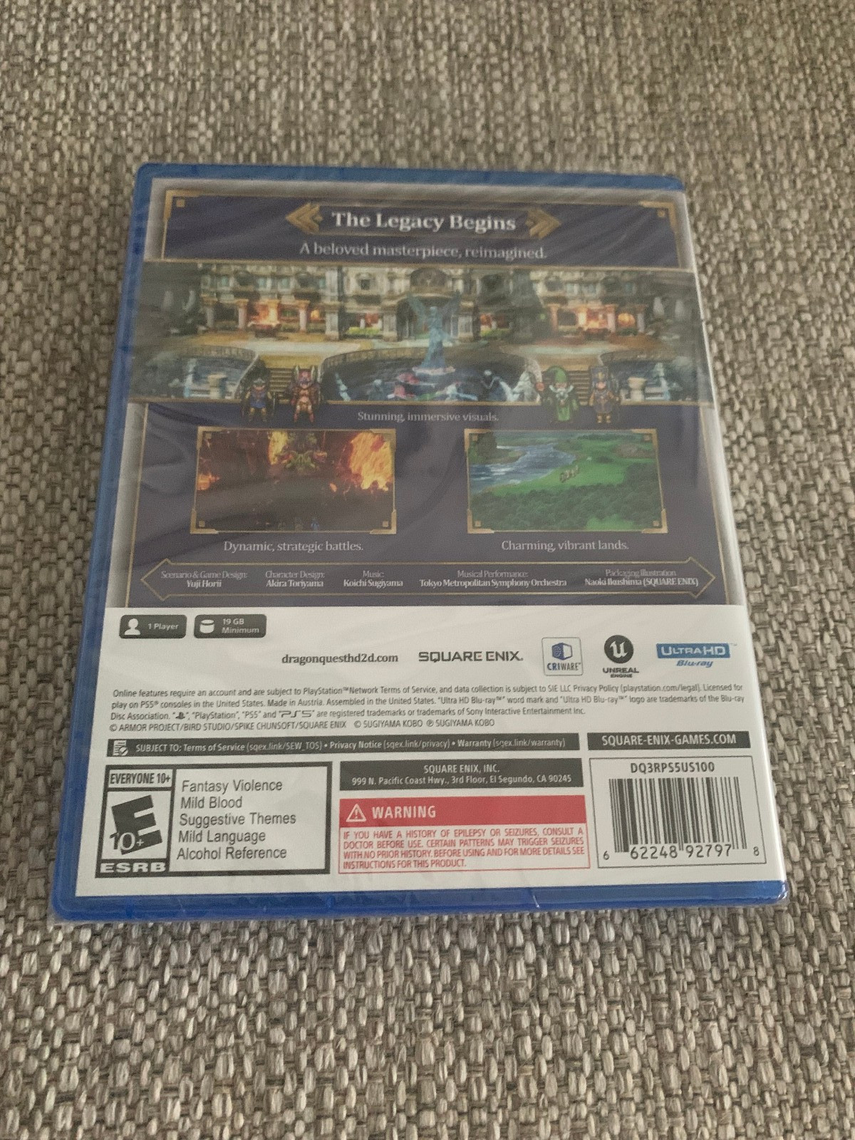 DRAGON QUEST III HD-2D Remake PS5 Playstation 5 Square Enix New Sealed