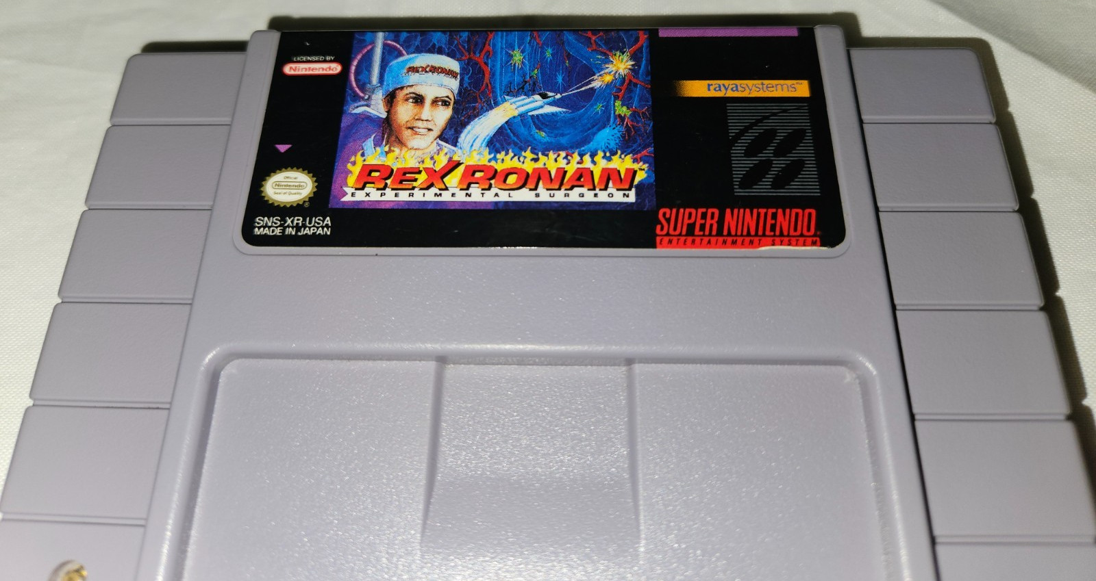 Rex Ronan Experimental Surgeon Cartridge Only Authentic SNES Super Nintendo 1993