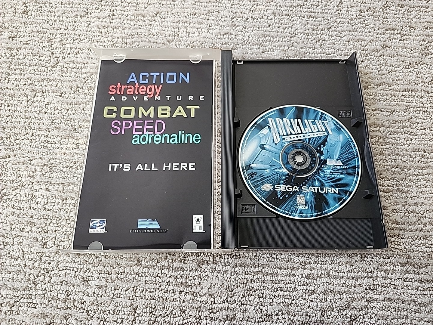 Darklight Conflict for Sega Saturn Complete In Box CIB Great Shape!