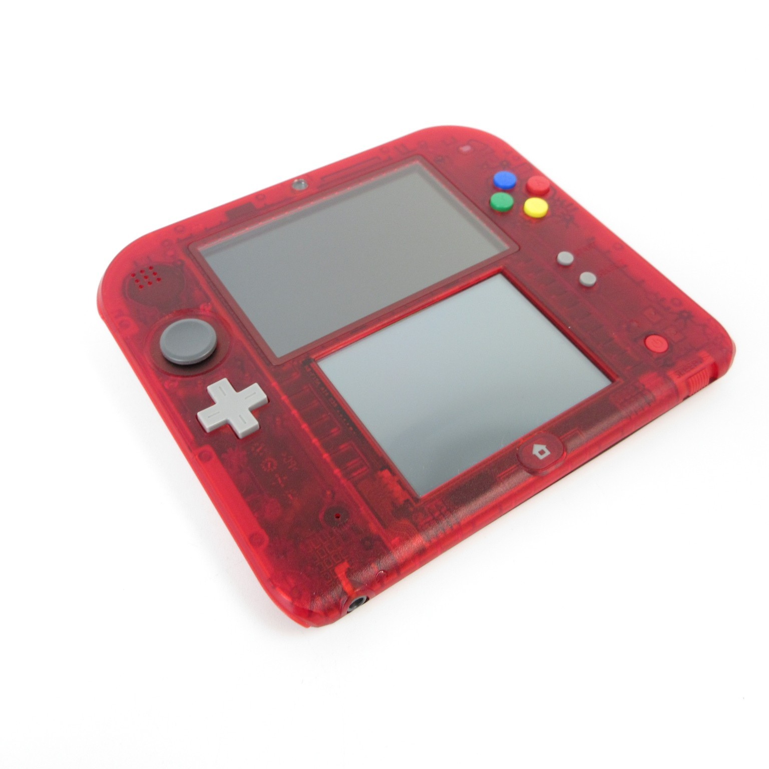 【Very Good】Nintendo 2DS Pokemon Clear Red Console ONLY Japanese Edition #NET0325