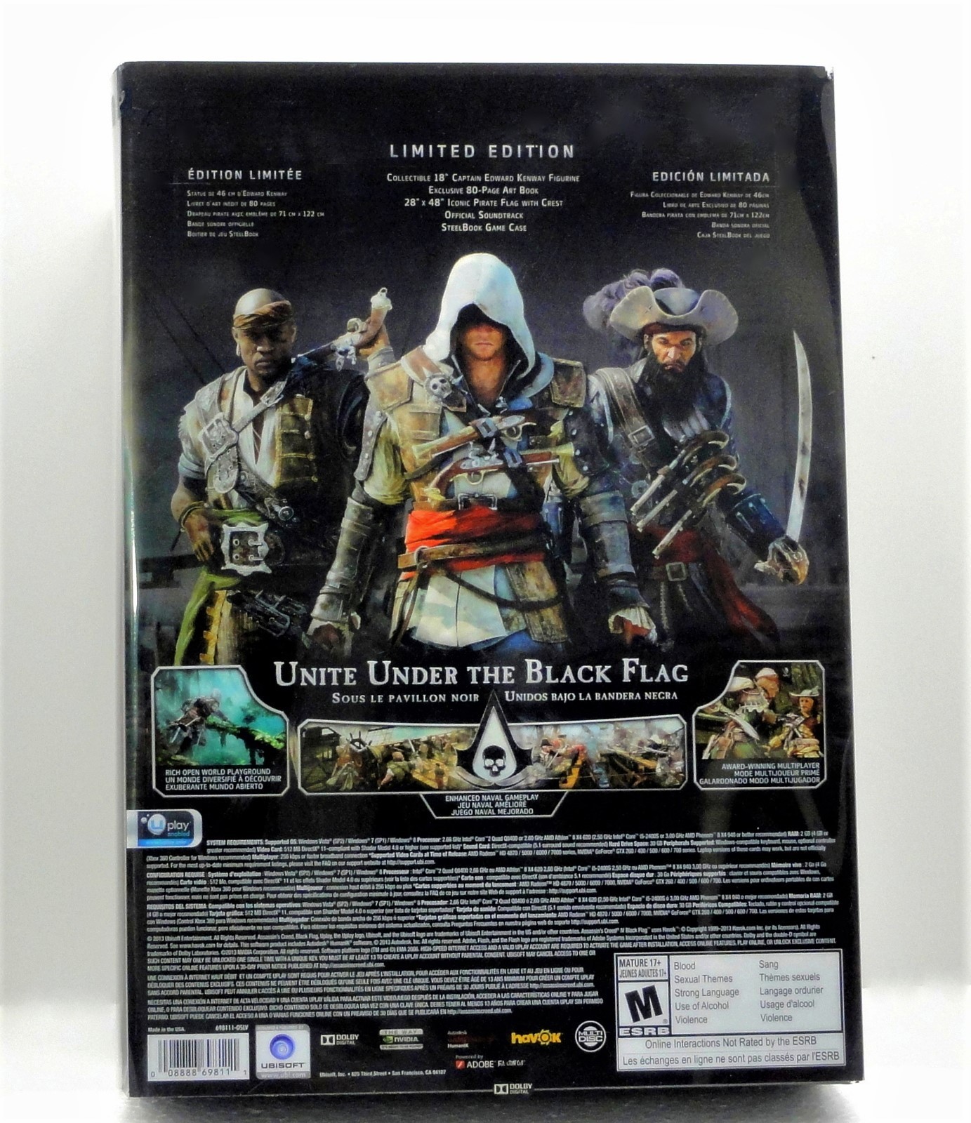 Assassins Creed IV Limited Edition PC + Worn Pirate Flag, Cel Art & Collectibles