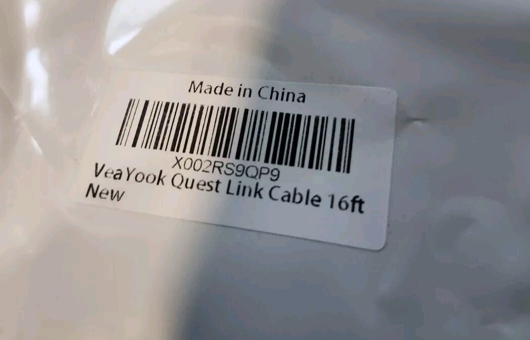 Quest Link Cable 16ft By VEAYOOK. New