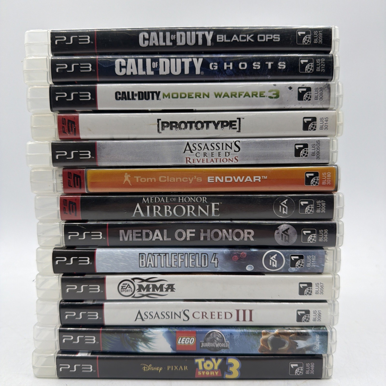 Lot of 13 Sony PlayStation 3 PS3 Games Toy Story Black Ops Ghosts MW3 Jurassic