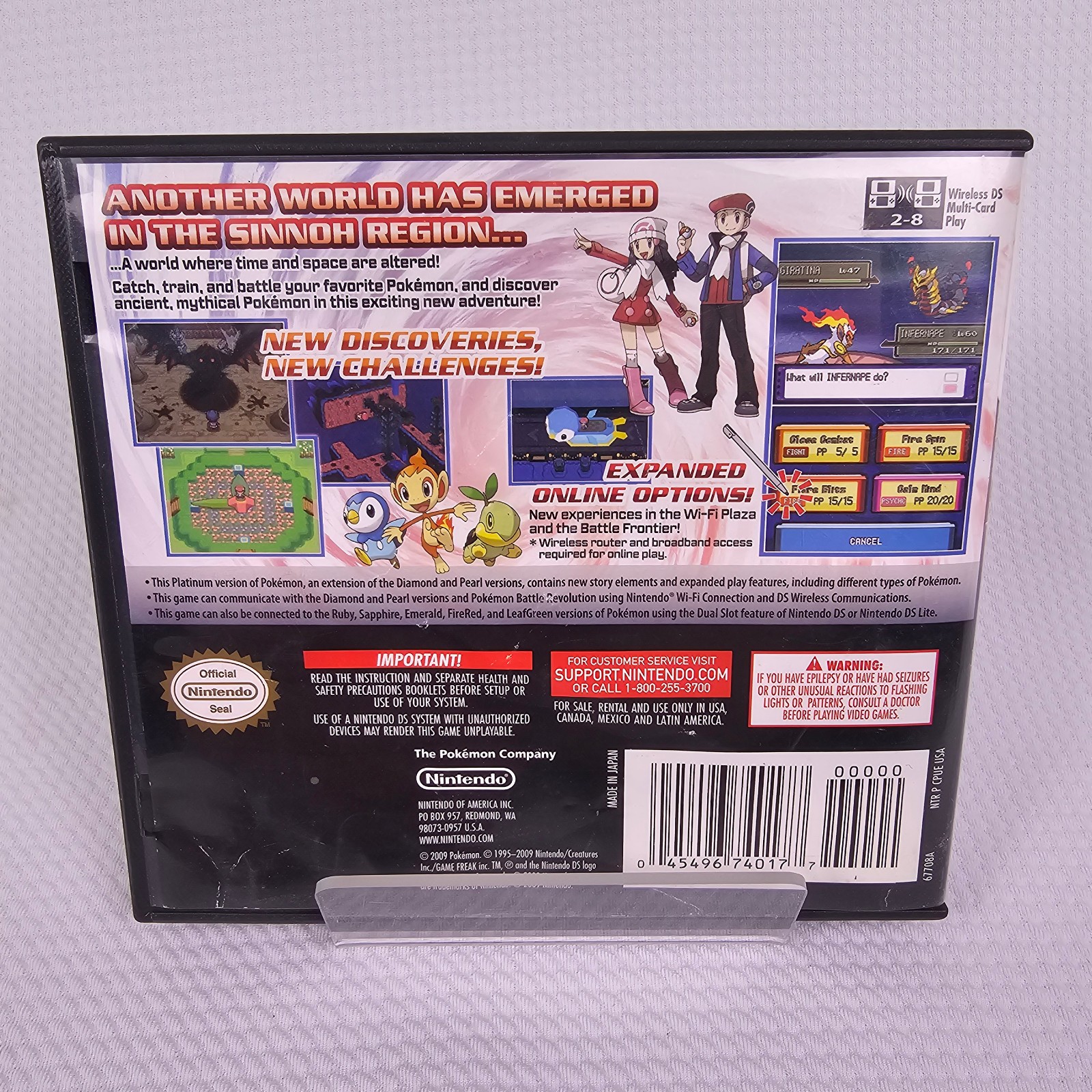 Pokemon Platinum Version (Nintendo DS) CIB – Complete In Box Authentic – TESTED