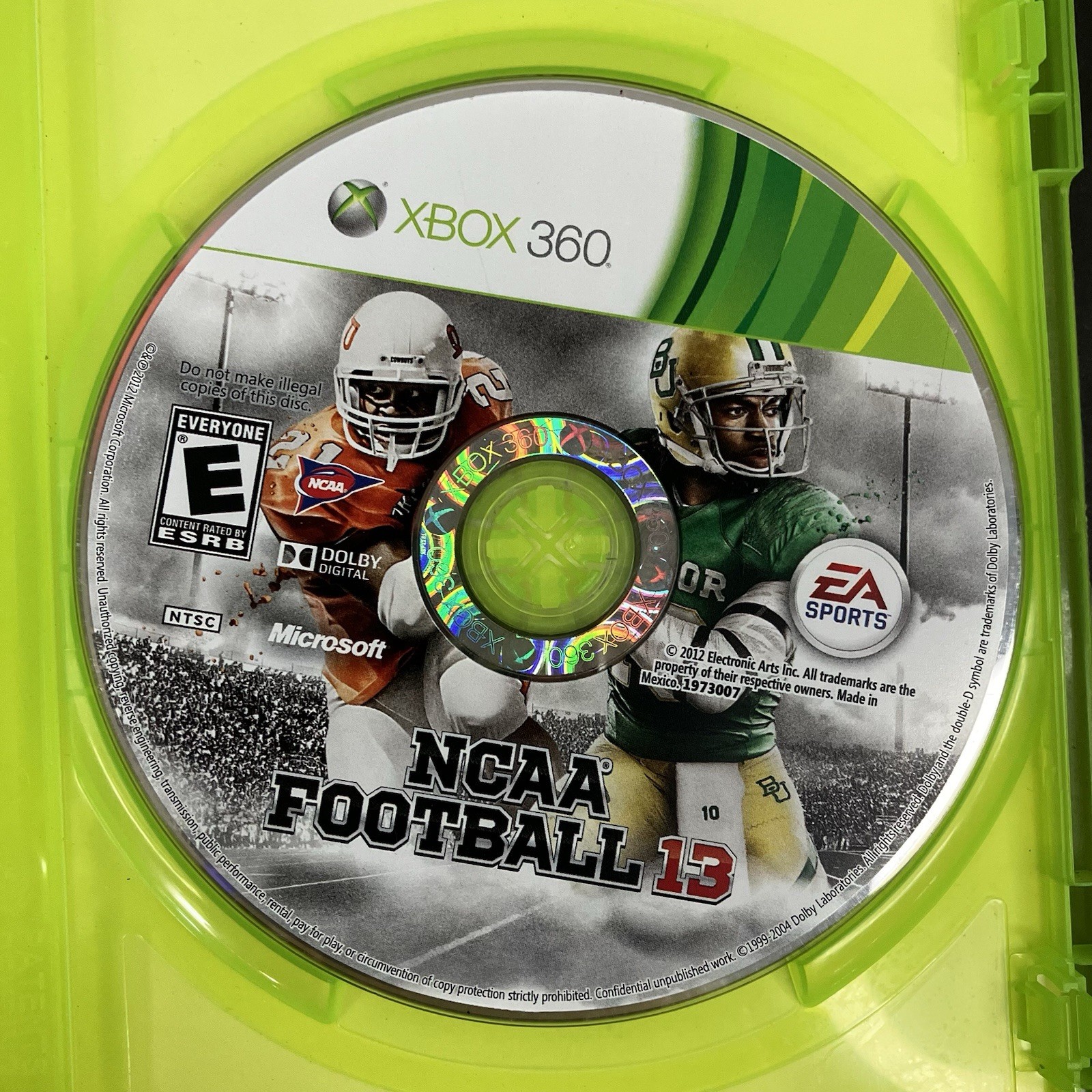 NCAA Football 13 (Microsoft Xbox 360, 2012)